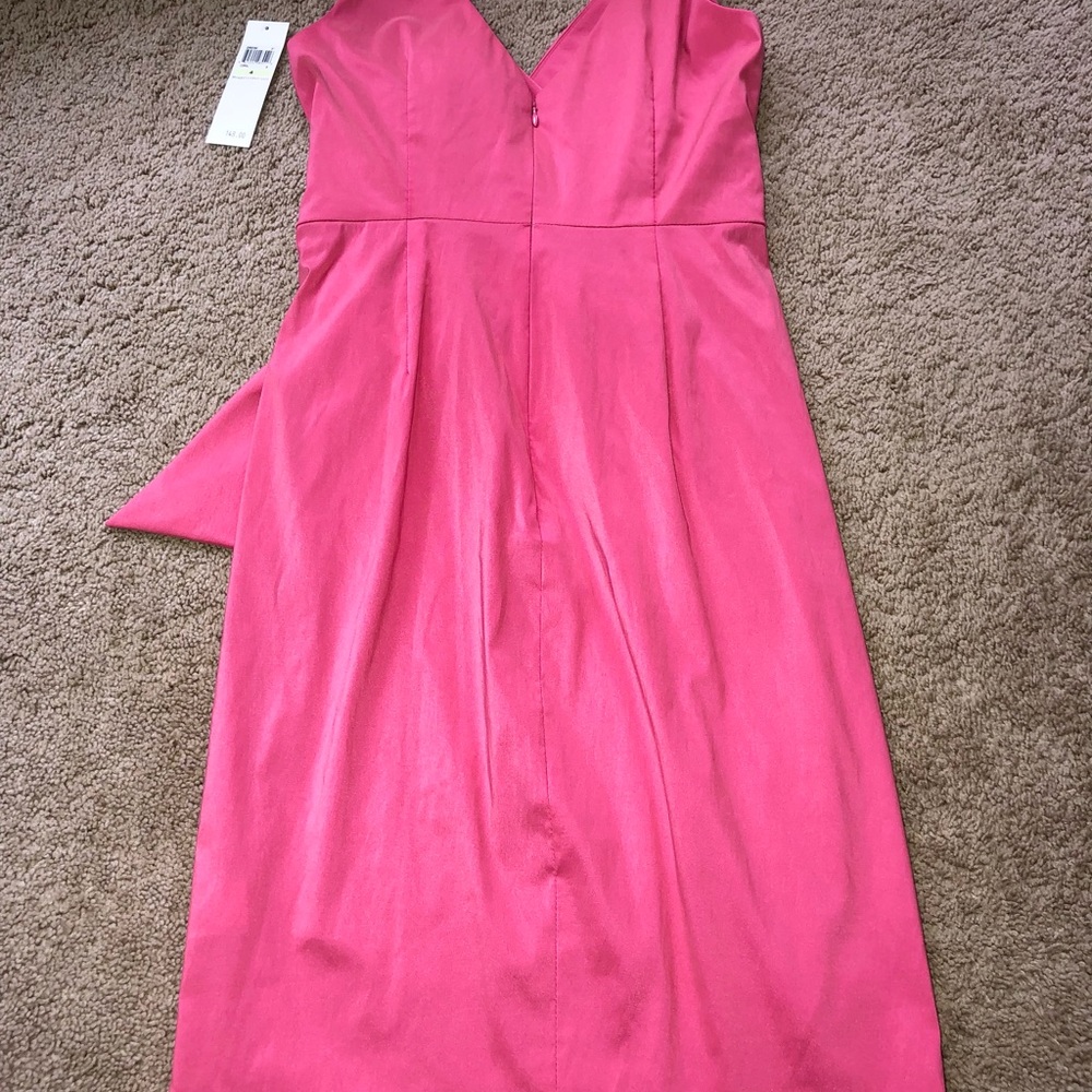 💗NEW! Maggy London Sleeveless Coral Ruched Cocktail Dress~ Size 4 - Picture 5 of 14